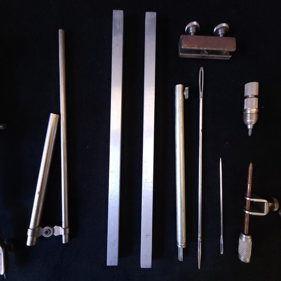 Vintage Tacro Circle Drafting Beam Instrument Tool Set 40" Divided in 40th Italy - Picture 4 of 10